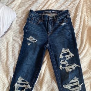 American eagle distressed skinny jeans